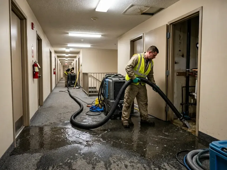 multi-unit-apartment-hallway-f-005 — frequently asked questions, Emergency Burst Pipe Water Extraction & Removal in White Pi…